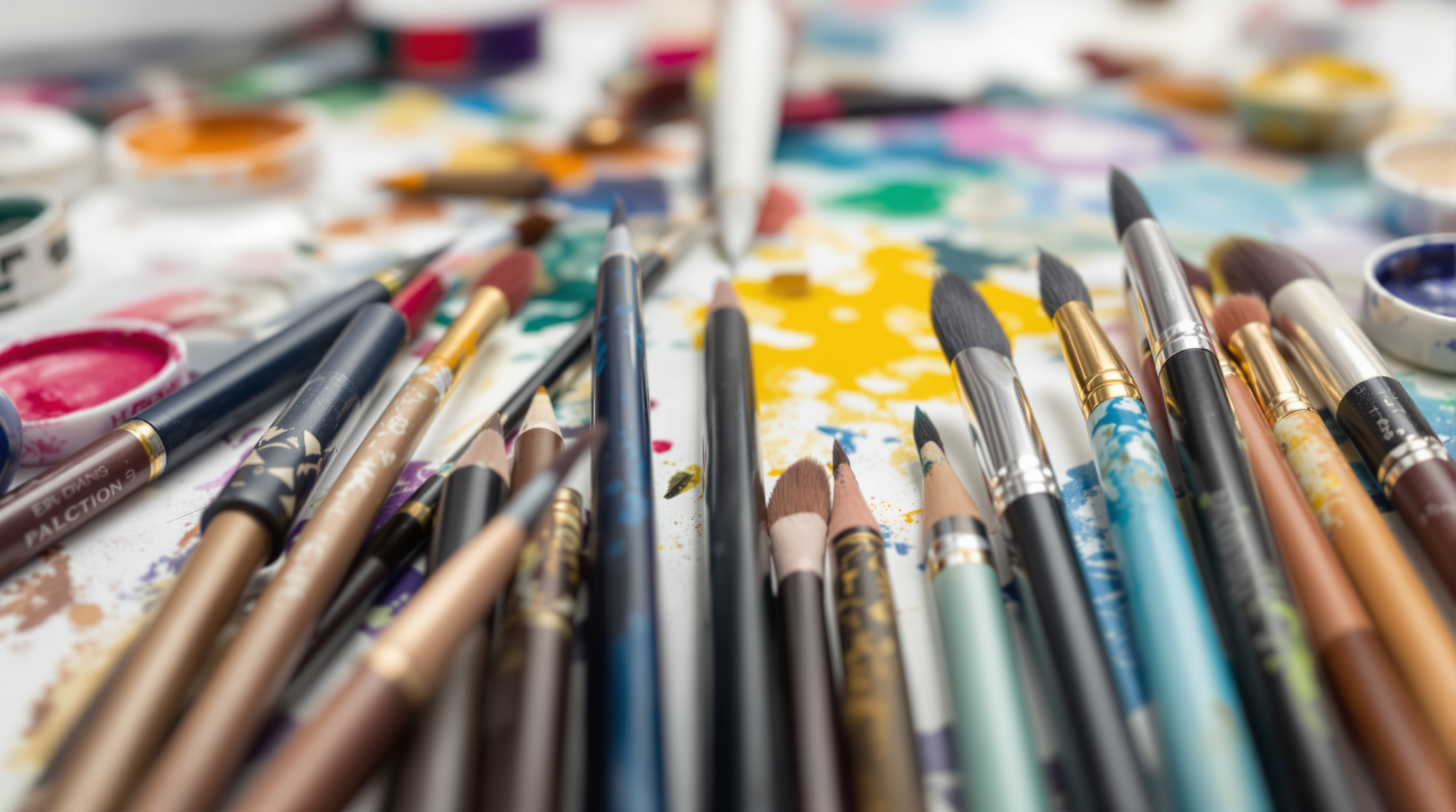 Cartel typographique dans une galerie d'art