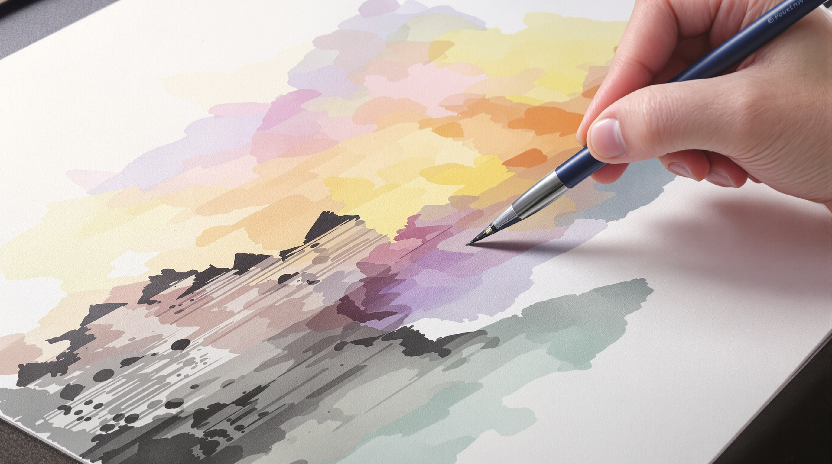 Éléments d'identité visuelle créés pour un artiste plasticien